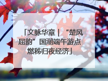 文脉华章｜“楚风屈韵”国潮端午游点燃秭归夜经济