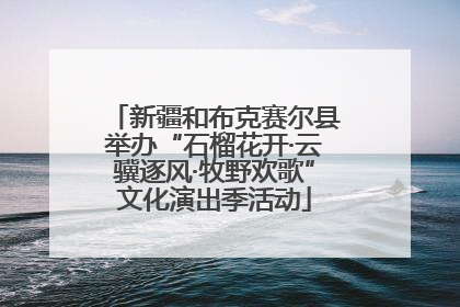 新疆和布克赛尔县举办“石榴花开·云骥逐风·牧野欢歌”文化演出季活动