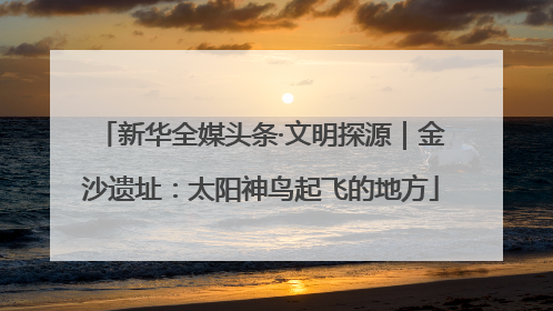 新华全媒头条·文明探源｜金沙遗址：太阳神鸟起飞的地方