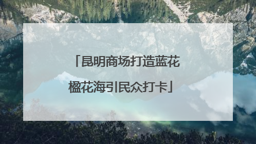 昆明商场打造蓝花楹花海引民众打卡