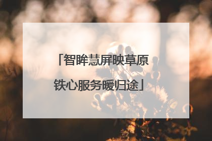智眸慧屏映草原 铁心服务暖归途