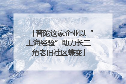普陀这家企业以“上海经验”助力长三角老旧社区蝶变