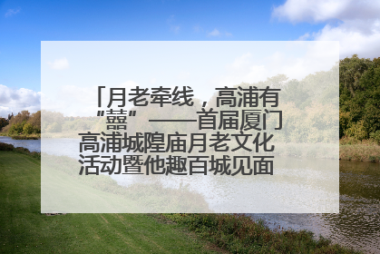 月老牵线，高浦有“囍”——首届厦门高浦城隍庙月老文化活动暨他趣百城见面会隆重举办