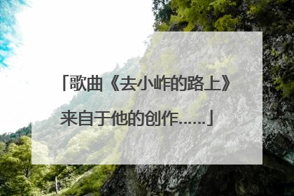 歌曲《去小岞的路上》来自于他的创作……