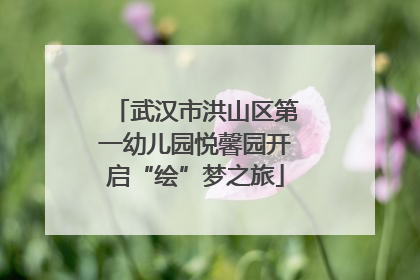 武汉市洪山区第一幼儿园悦馨园开启“绘”梦之旅