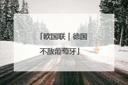 欧国联｜德国不敌葡萄牙