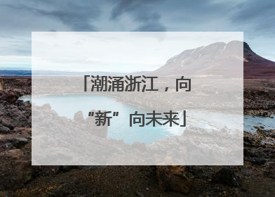 潮涌浙江，向“新”向未来
