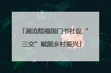 澜沧糯福国门书社促“三交”赋能乡村振兴