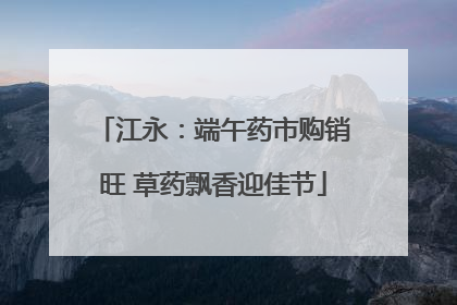 江永：端午药市购销旺 草药飘香迎佳节