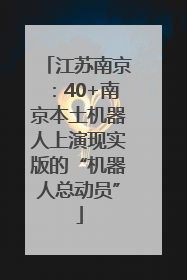 江苏南京：40+南京本土机器人上演现实版的“机器人总动员”