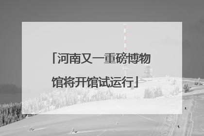 河南又一重磅博物馆将开馆试运行