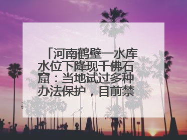 河南鹤壁一水库水位下降现千佛石窟：当地试过多种办法保护，目前禁止打卡