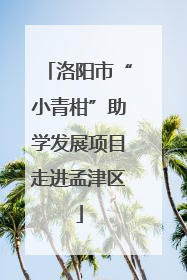 洛阳市“小青柑”助学发展项目走进孟津区