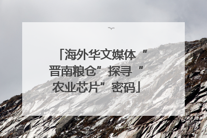 海外华文媒体“晋南粮仓”探寻“农业芯片”密码
