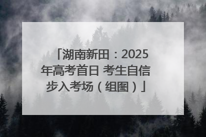 湖南新田：2025年高考首日 考生自信步入考场（组图）