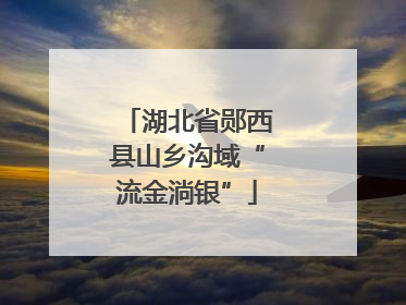 湖北省郧西县山乡沟域“流金淌银”