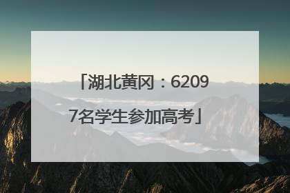湖北黄冈：62097名学生参加高考