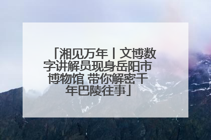 湘见万年丨文博数字讲解员现身岳阳市博物馆 带你解密千年巴陵往事