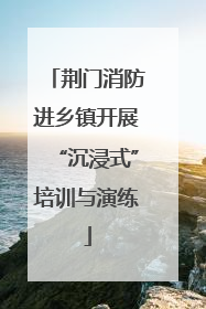 荆门消防进乡镇开展“沉浸式”培训与演练