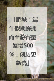肥城：端午假期蜂拥而至游客量暴增500%，创历史新高