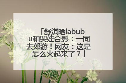 舒淇晒labubu和哭娃合影：一同去郊游！网友：这是怎么火起来了？