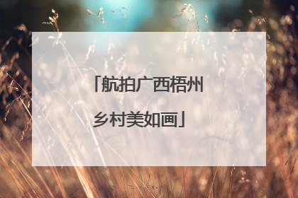 航拍广西梧州乡村美如画