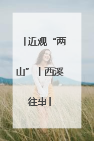 近观“两山”丨西溪往事