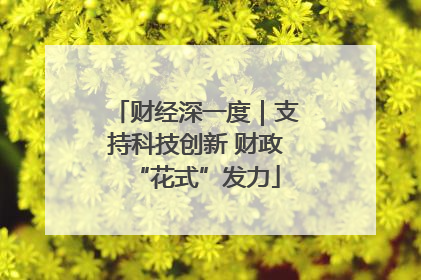 财经深一度｜支持科技创新 财政“花式”发力