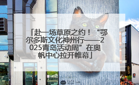 赴一场草原之约！“鄂尔多斯文化神州行——2025青岛活动周”在奥帆中心拉开帷幕