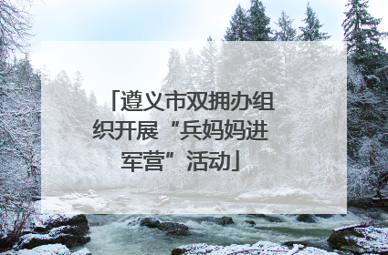 遵义市双拥办组织开展“兵妈妈进军营”活动