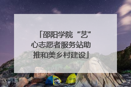 邵阳学院“艺”心志愿者服务站助推和美乡村建设