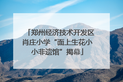 郑州经济技术开发区肖庄小学“面上生花小小非遗馆”揭幕