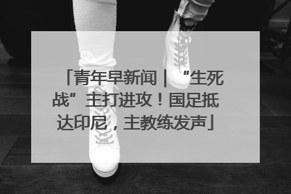 青年早新闻｜“生死战”主打进攻！国足抵达印尼，主教练发声