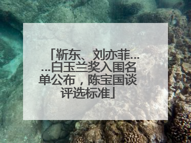 靳东、刘亦菲……白玉兰奖入围名单公布，陈宝国谈评选标准