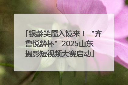 银龄笑靥入镜来！“齐鲁悦龄杯”2025山东摄影短视频大赛启动