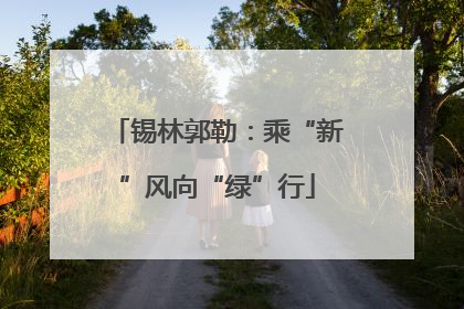 锡林郭勒：乘“新”风向“绿”行