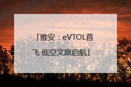 雅安：eVTOL首飞 低空文旅启航