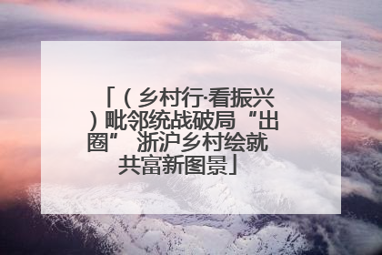 （乡村行·看振兴）毗邻统战破局“出圈” 浙沪乡村绘就共富新图景