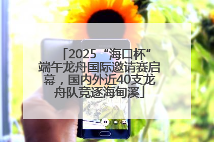 2025“海口杯”端午龙舟国际邀请赛启幕，国内外近40支龙舟队竞逐海甸溪
