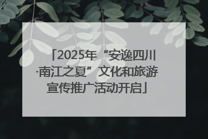 2025年“安逸四川·南江之夏”文化和旅游宣传推广活动开启