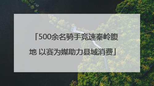 500余名骑手竞速秦岭腹地 以赛为媒助力县域消费
