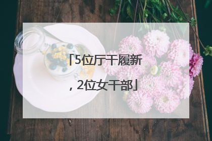 5位厅干履新，2位女干部