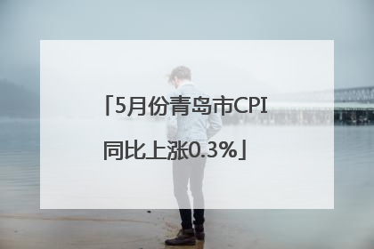 5月份青岛市CPI同比上涨0.3%